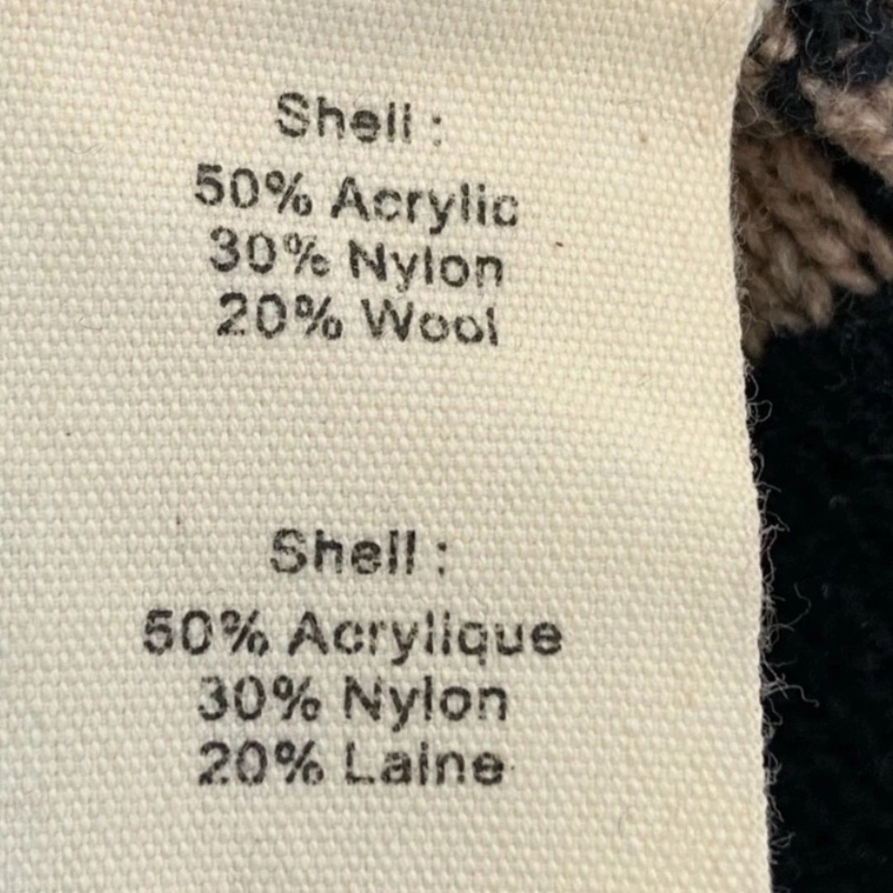 L'AGENCE Kloss Convertible Sweater, tank & shrug in 1, black/oatmeal,XS,EUC - Picture 5 of 8